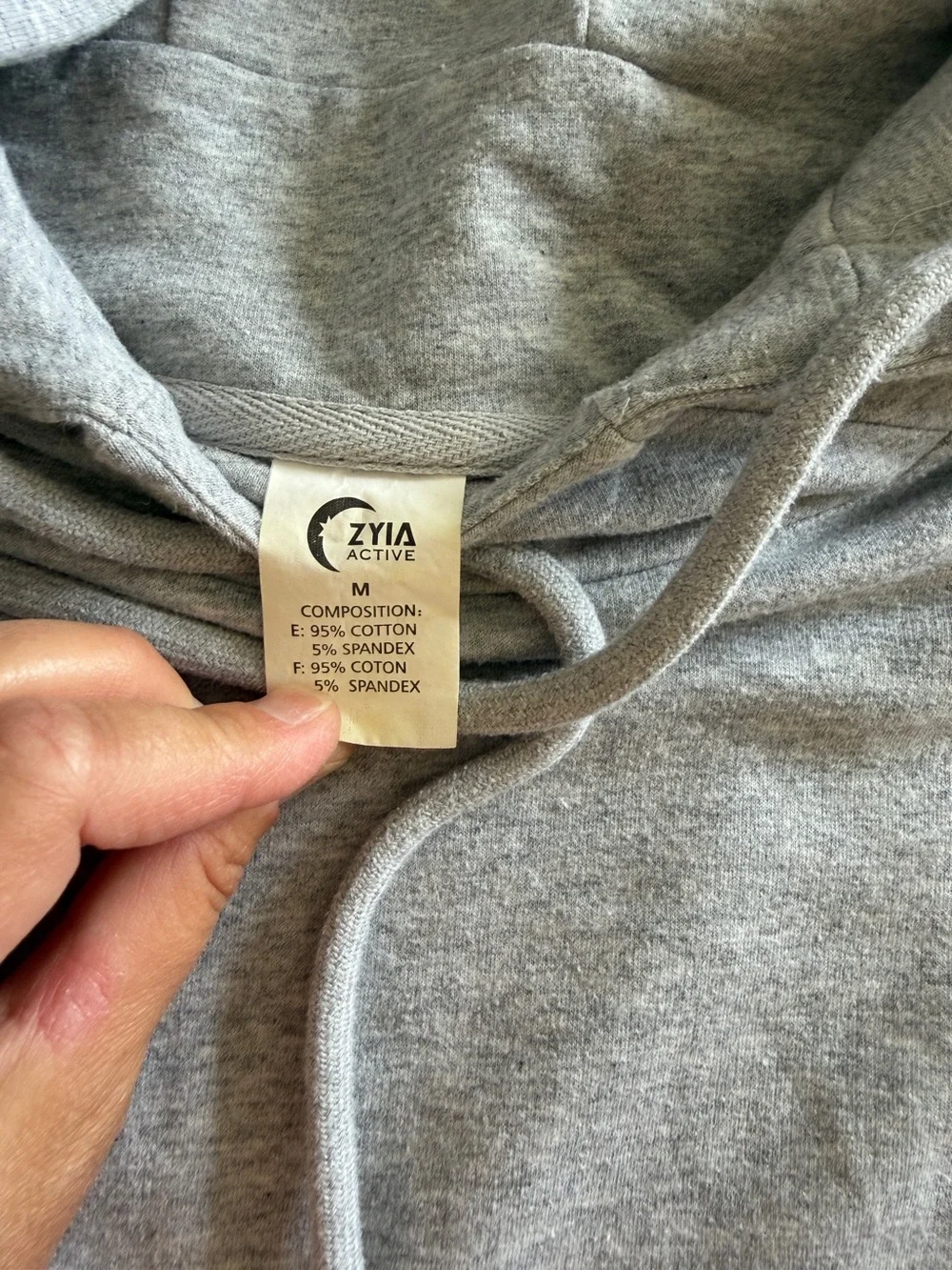 Zyia sz med cropped hoodie